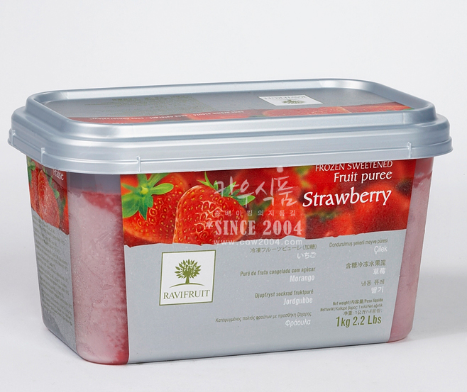 라비후르츠 냉동퓨레 딸기 1kg *배송지연가능상품/RAVIFRUIT Strawberry